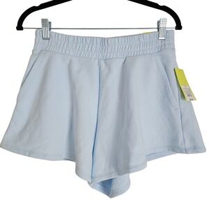 All in Motion Womens High-Rise French Terry Blue Shorts S NWT 4" Inseam Flutter